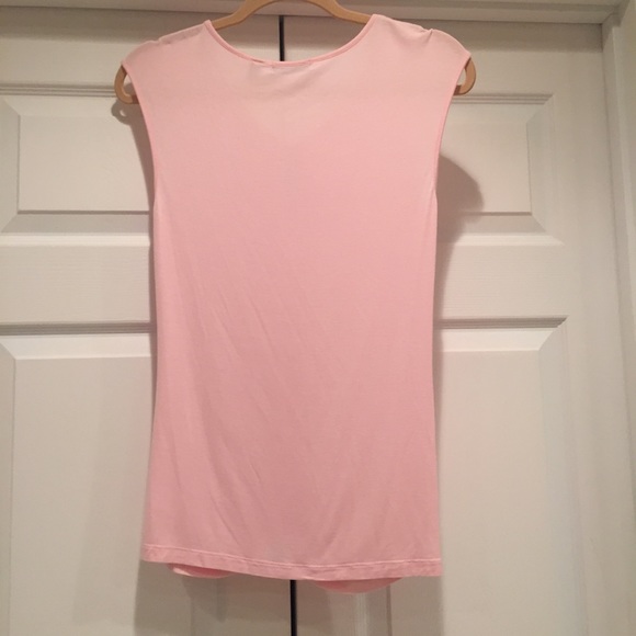 Willi Smith Pink Top with Sequin Detail & Keyhole - Picture 2 of 4